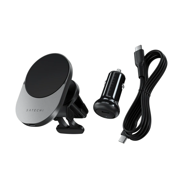 Автомобильное беспроводное зарядное устройство Satechi Qi2 Wireless Car Charger 15W