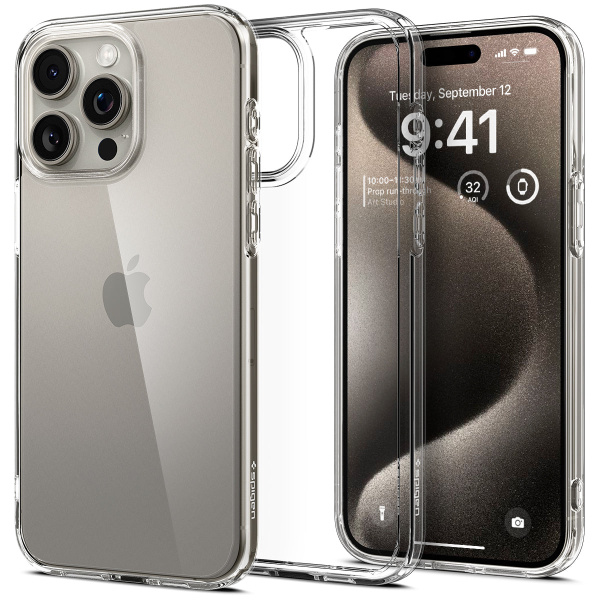 Защитный чехол Spigen Ultra Hybrid для iPhone 15 Pro Max Crystal Clear