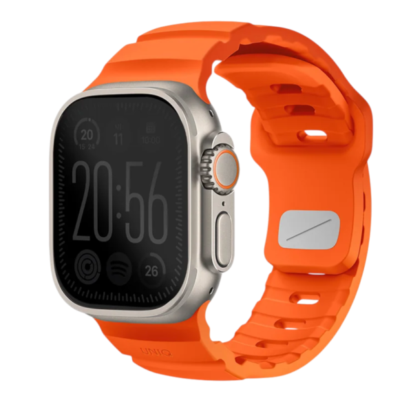 Ремешок Uniq для Apple Watch 44/45/46/49mm Alton Waterproof Silicone Flame Orange