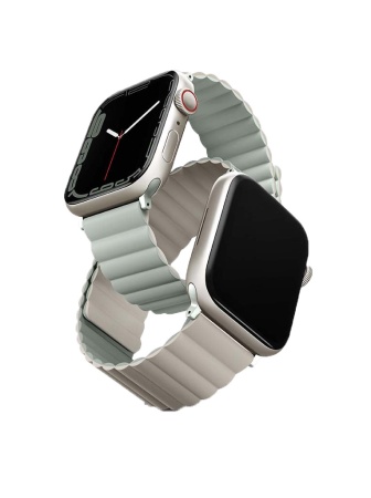 Ремешок Uniq для Apple Watch 38-41 mm Revix Reversible Magnetic Sage/Beige