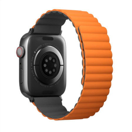 Ремешок Uniq для Apple Watch 42-45 mm Revix Reversible Magnetic Grey/Orange