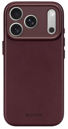 Защитный чехол Decoded Leather MagSafe Case для iPhone 17 Pro Max Dark Ruby