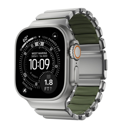 Ремешок Nomad Stratos Band 44/45/46/49mm Forest Green / Natural Hardware