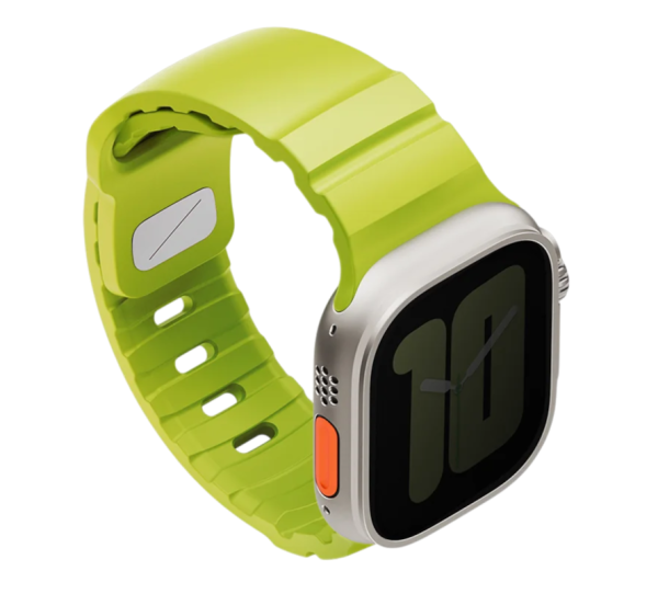 Ремешок Uniq для Apple Watch 44/45/46/49mm Alton Waterproof Silicone Lime Green