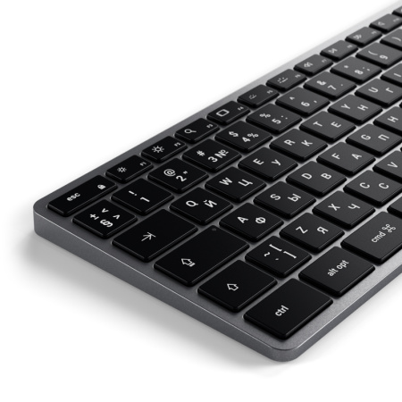 Беспроводная клавиатура Satechi Slim X3 Bluetooth Keyboard с русской раскладкой Space Gray
