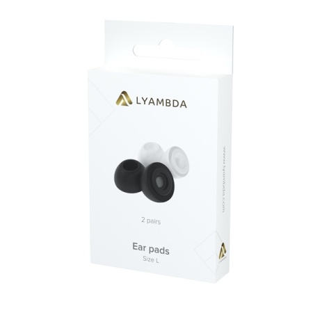 Сменные амбушюры Lyambda E-PRO-L для AirPods Pro размер L White / Black