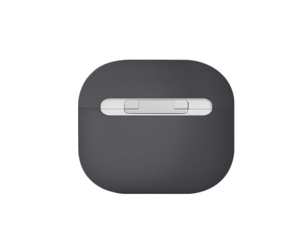 Чехол для AirPods 3 (2021) Uniq Lino Liquid Silicone Dark Gray