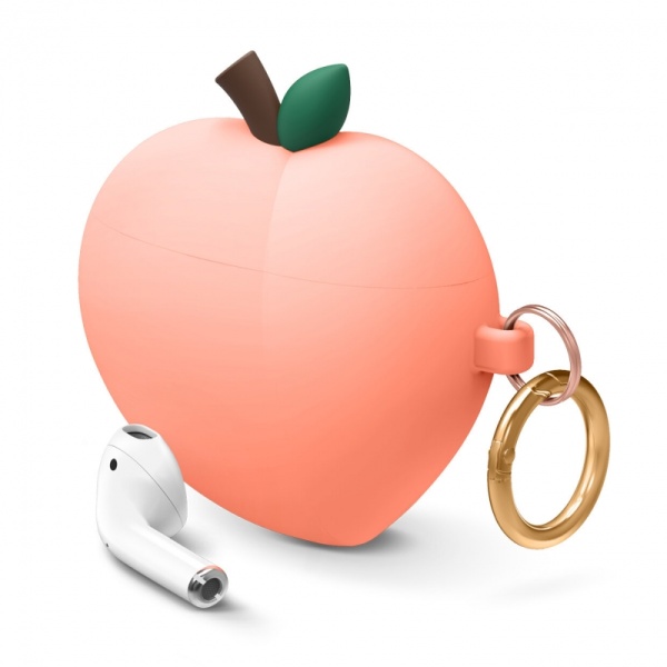 Чехол Elago Peach Silicone Hang Сase для AirPods Peach