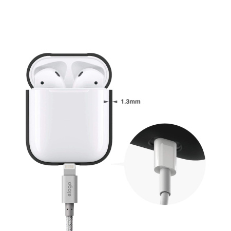 Чехол Elago для AirPods Silicone Сase Black