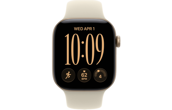 Часы Apple Watch Series 12 42mm Light Gold Aluminum Case with Sand Sport Band (GPS) (S/M)