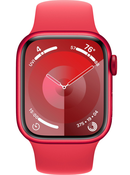 Часы Apple Watch Series 9 41mm (PRODUCT)RED Aluminum Case with (PRODUCT)RED Sport Band (GPS) (размер M/L)