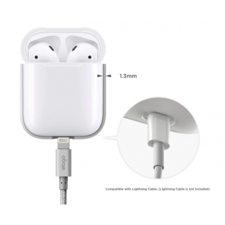 Чехол Elago для AirPods Silicone Сase White