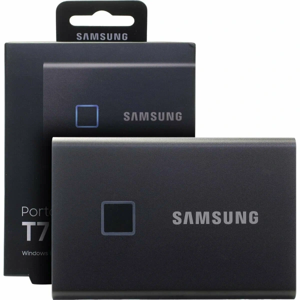Внешний SSD Samsung T7 Touch 500ГБ USB Type-C 3.2 Black