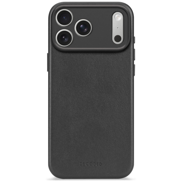 Защитный чехол Decoded Leather MagSafe Case для iPhone 17 Pro Black