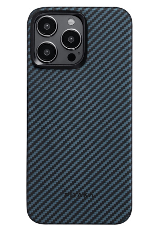 Защитный чехол Pitaka MagEZ Case 4 для iPhone 15 Pro Max Twill Black / Blue Защитный чехол Pitaka MagEZ Case 4 для iPhone 15 Pro Max Twill Black / Blue