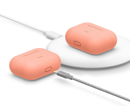 Чехол Elago для AirPods Pro Silicone Сase Peach
