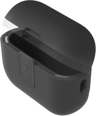 Чехол Uniq CLYDE Lock case для Airpods 4 Charcoal/Dark Grey