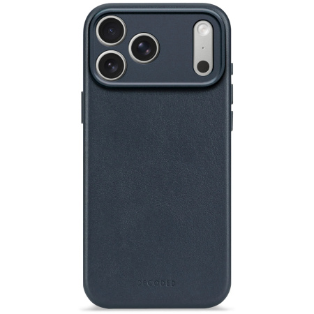 Защитный чехол Decoded Leather MagSafe Case для iPhone 17 Pro Navy Shadow
