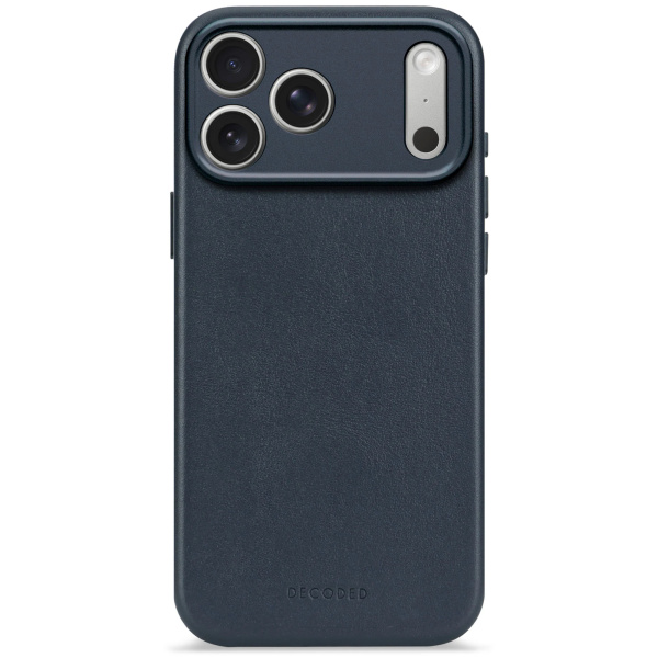 Защитный чехол Decoded Leather MagSafe Case для iPhone 17 Pro Navy Shadow