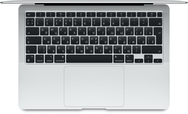 Ноутбук Apple MacBook Air 13  M1 (8-core CPU / 7-core GPU) / RAM 8GB / SSD 256GB Silver (Серебристый) MGN93RU/A