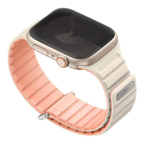 Ремешок Uniq для Apple Watch 38-41 mm Revix EVO Reversible Magnetic Caspian Crepe Pink / Ivory