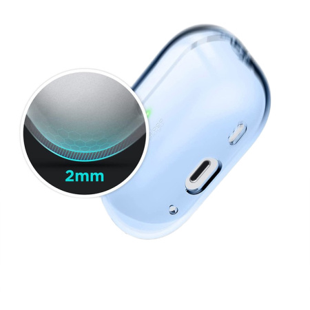 Чехол Elago для AirPods Pro 2 Clear Case Aqua Blue Чехол Elago для AirPods Pro 2 Clear Case Aqua Blue