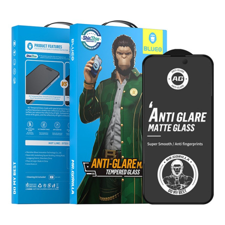 Защитное стекло BlueO для iPhone 16 Pro Max Anti-glare Matte Anti-Static Matte Black