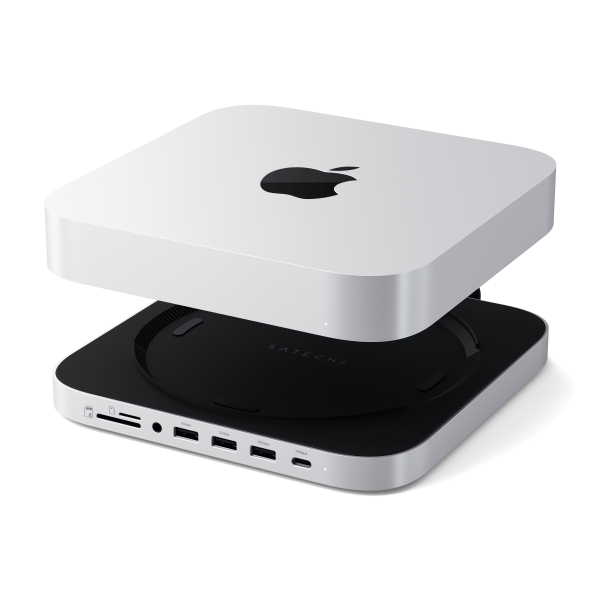 Док-станция Satechi Stand & Hub For Mac Mini / Studio With NVMe SSD Enclosure Silver