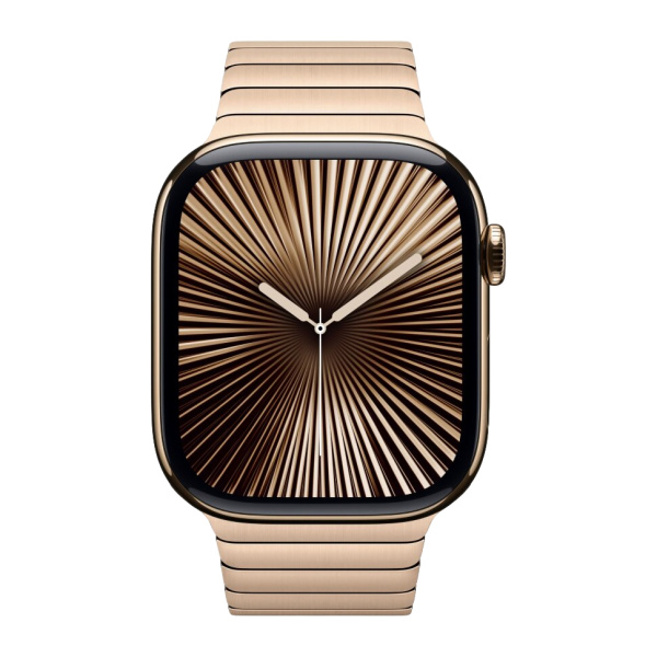 Часы Apple Watch Series 10 42mm Gold Titanium Case with Gold Link Bracelet (GPS + LTE)