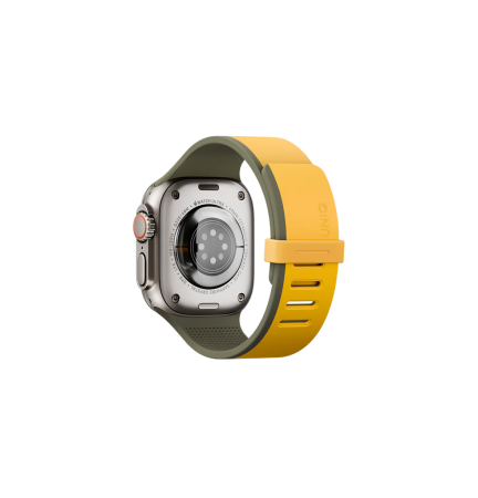 Ремешок Uniq для Apple Watch 44/45/46/49mm Revix IV Reversible Magnetic Canary Yellow / Deep Forest