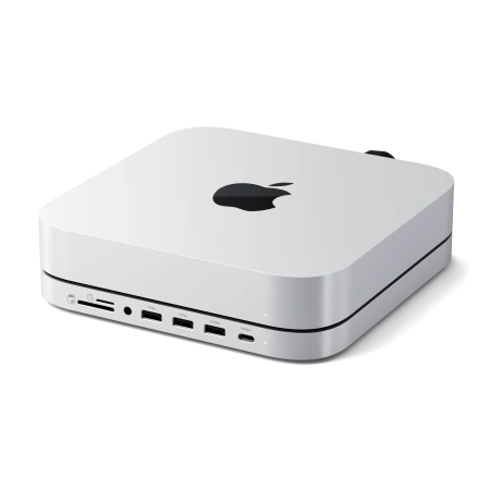 Док-станция Satechi Stand & Hub For Mac Mini / Studio With NVMe SSD Enclosure Silver