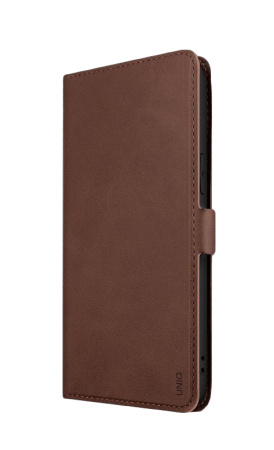 Чехол-книжка для iPhone 12 / 12 Pro Uniq Journa Heritage Brown