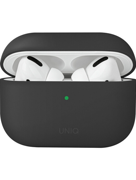 Чехол для AirPods Pro Uniq Lino Liquid Silicone Black