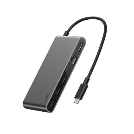 Хаб Belkin Connect USB-C 8-in-1 Multiport Hub With 2.5Gb Ethernet Space Gray