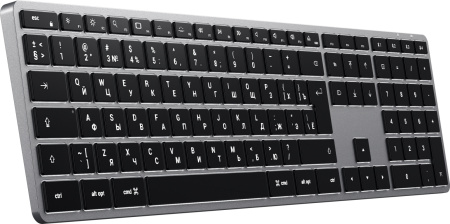 Беспроводная клавиатура Satechi Slim X3 Bluetooth Keyboard с русской раскладкой Space Gray