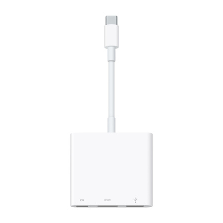 Адаптер Apple USB Type-C - USB/HDMI/USB Type-C (MUF82 / MW5M3), белый