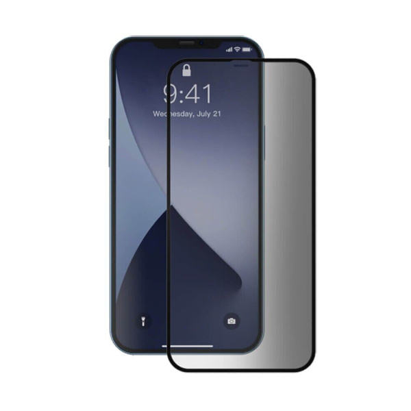 Защитное стекло Ainy 2.5D Full Screen Cover для iPhone 12 mini Anti-spy