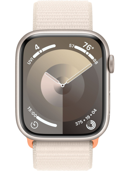 Часы Apple Watch Series 9 45mm Starlight Aluminum Case with Starlight Loop Band (GPS)