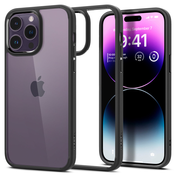 Защитный чехол Spigen Ultra Hybrid для iPhone 14 Pro Max Matte Black