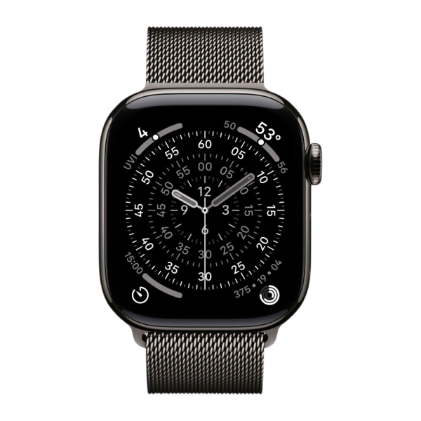 Часы Apple Watch Series 11 46mm Slate Titanium Case with Slate Milanese Loop (GPS + LTE) S/M