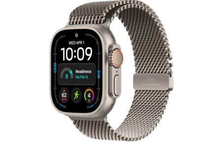 Часы Apple Watch Ultra 4 (2026) 49mm Natural Titanium Case with Natural Titanium Milanese Loop - Large (GPS + Cellular)