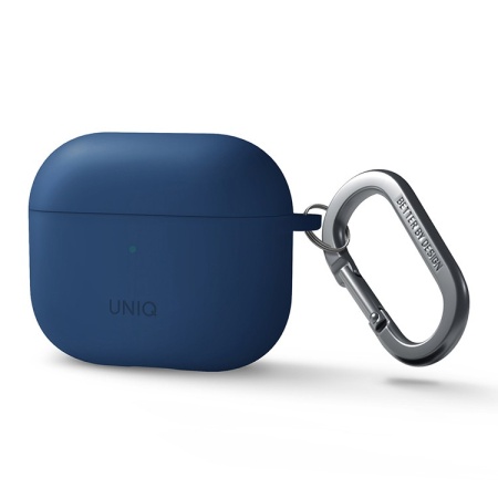 Чехол Uniq с карабином и держателем для AirPods 3 (2021) NEXO Blue