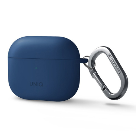 Чехол Uniq с карабином и держателем для AirPods 3 (2021) NEXO Blue Чехол Uniq с карабином и держателем для AirPods 3 (2021) NEXO Blue