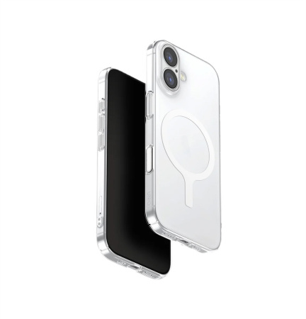 Защитный чехол UNIQ AirSuit (MagSafe) для iPhone 17 Glossy Clear/White