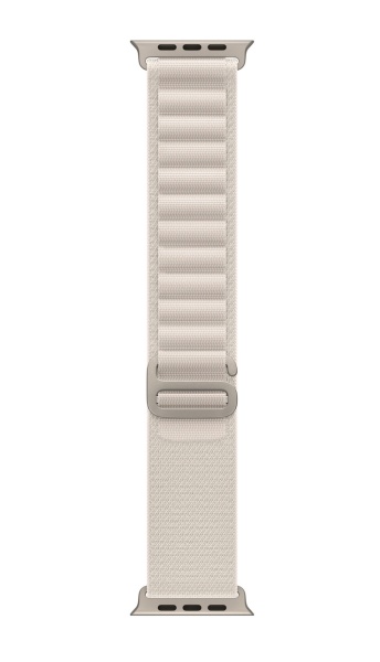 Apple Watch Ultra 49mm Titanium Case with Starlight Alpine Loop Band - Small (GPS + Cellular)