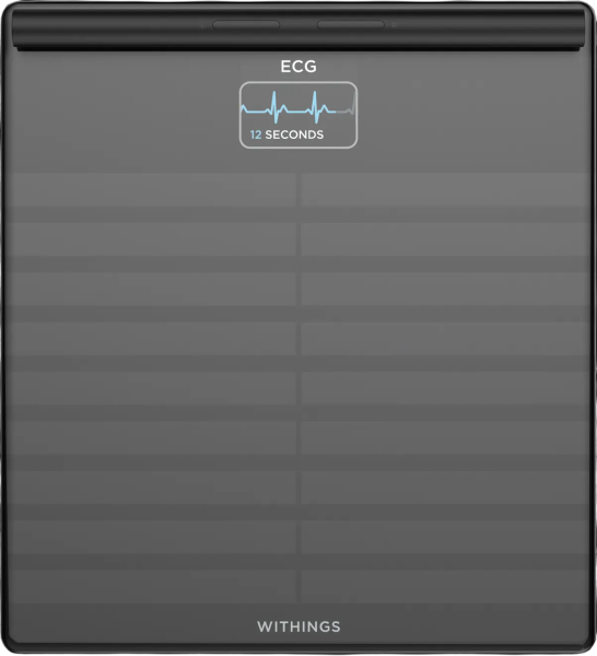 Весы с анализом состава массы тела и измерением пульса Withings Body Scan Black