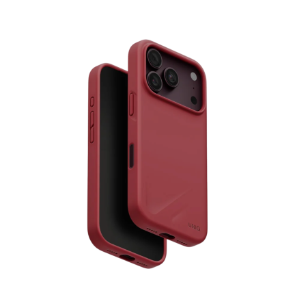 Защитный чехол Uniq LINO (MagSafe) для iPhone 18 Pro/17 Pro Cranberry Red