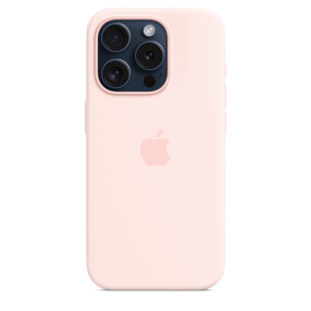 Чехол Apple iPhone 15 Pro Silicone Case with MagSafe Light Pink Чехол Apple iPhone 15 Pro Silicone Case with MagSafe Light Pink