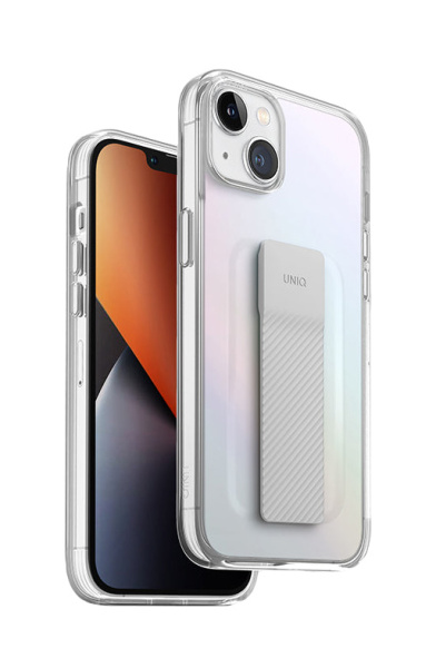 Чехол Uniq Heldro Mount + Band для iPhone 14 Iridescent