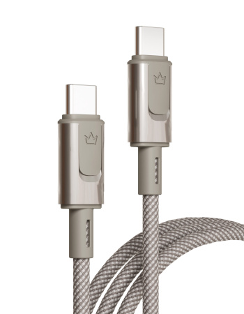 Кабель VLP Force Line 100W USB-C to USB-C 1.2m Natural Titanium